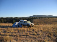 truck and tent camp