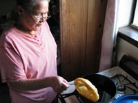 navajo woman cooking