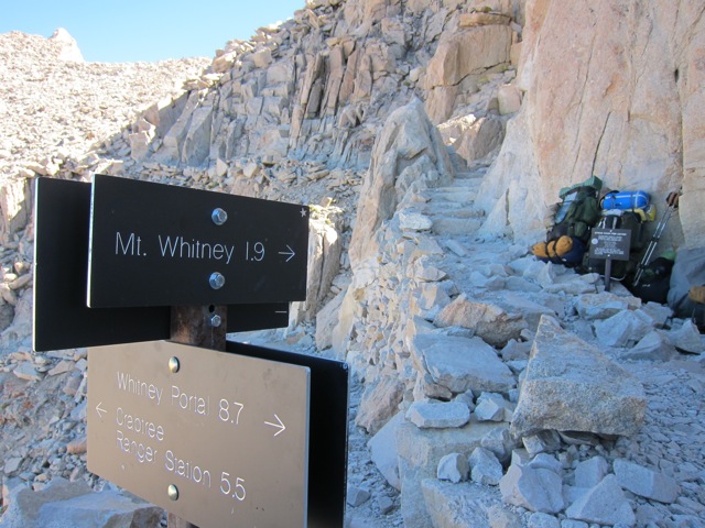 mount whitney sign